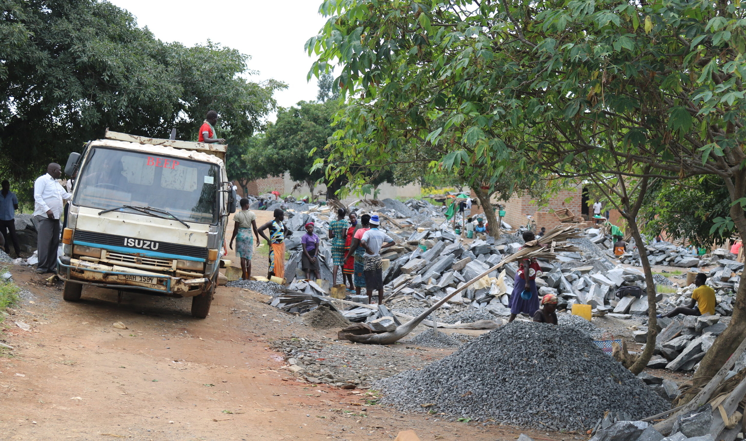 Quarrying site in Kidere