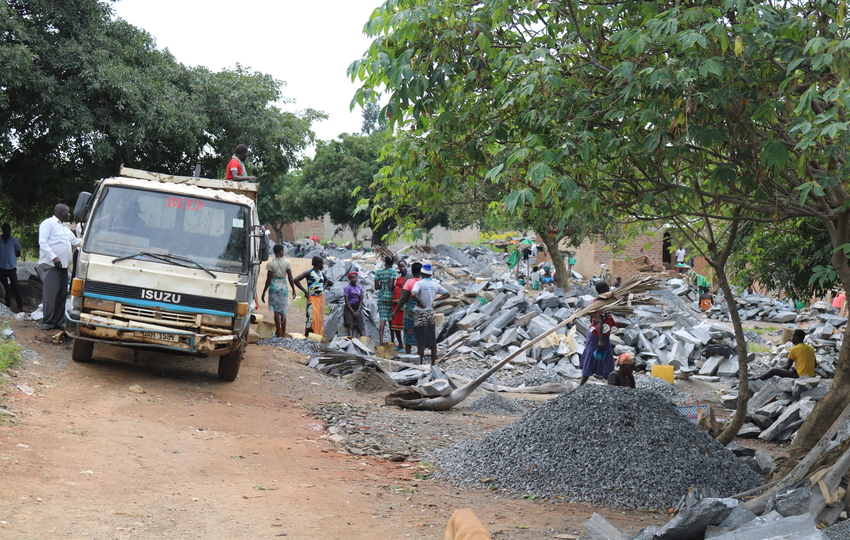 Quarrying site in Kidere 